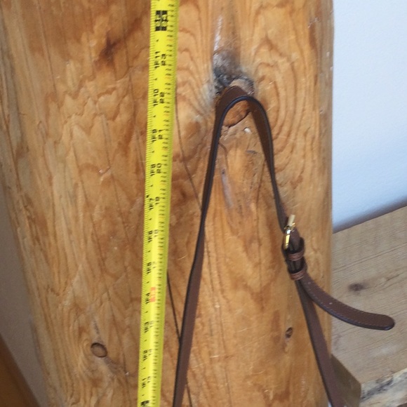 NWT Calvin Klein Brown Gold Monogram Reversible Crossbody Purse Tote - Picture 9 of 16